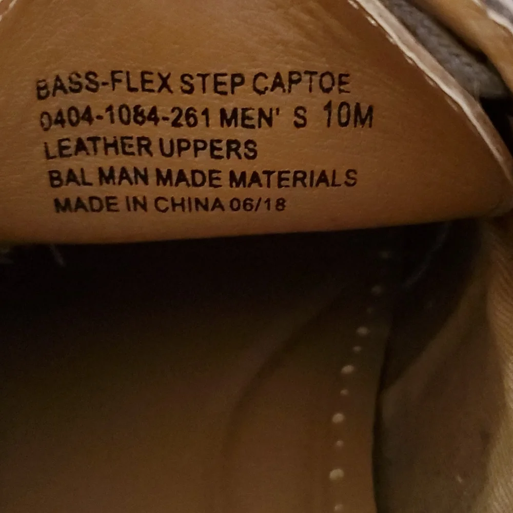 Bass Flex Step Leather Shoes - Picture 2 of 3